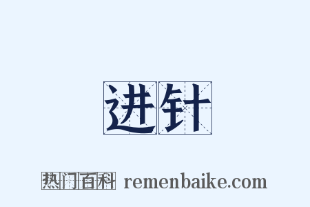 进针是什么意思的图片